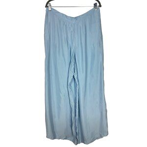 Athleta Womens XL Wide Leg Calm Cool Pants Light Blue